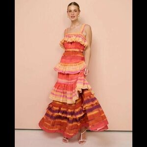 Vibrant Tiered Maxi Dress